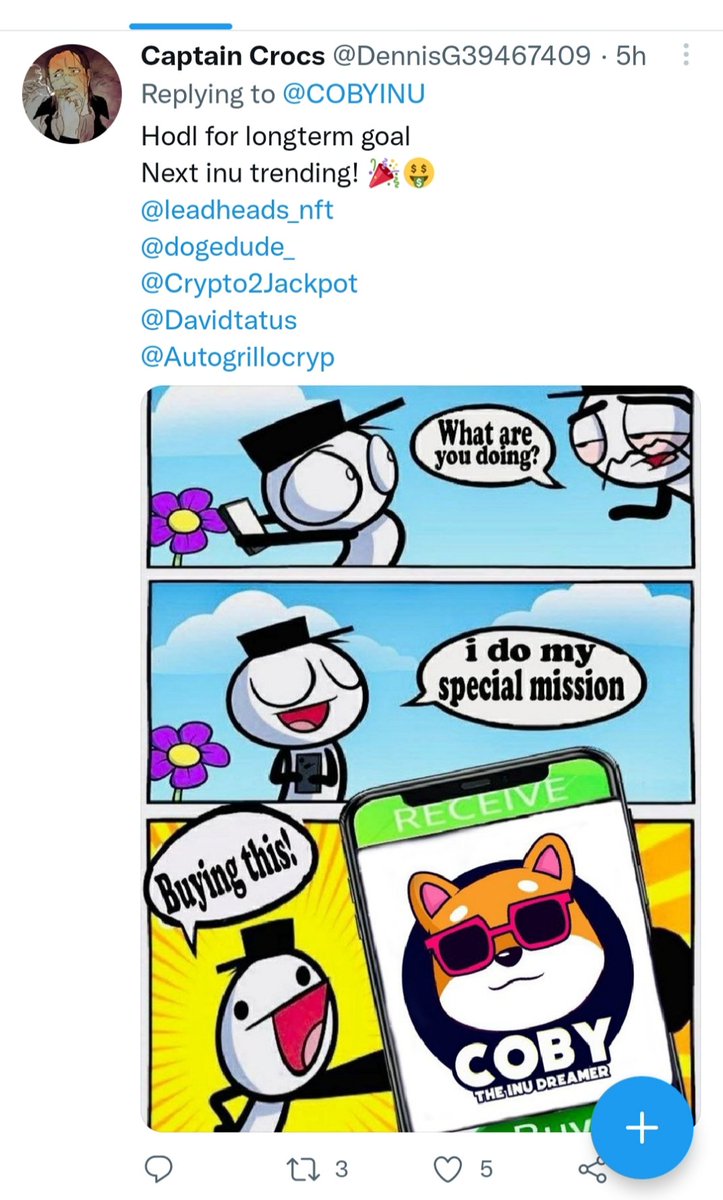 COBYINU's tweet photo. Do what you can do now and let your investment grows❤️🔥 https://t.co/0fg4rVIe9e