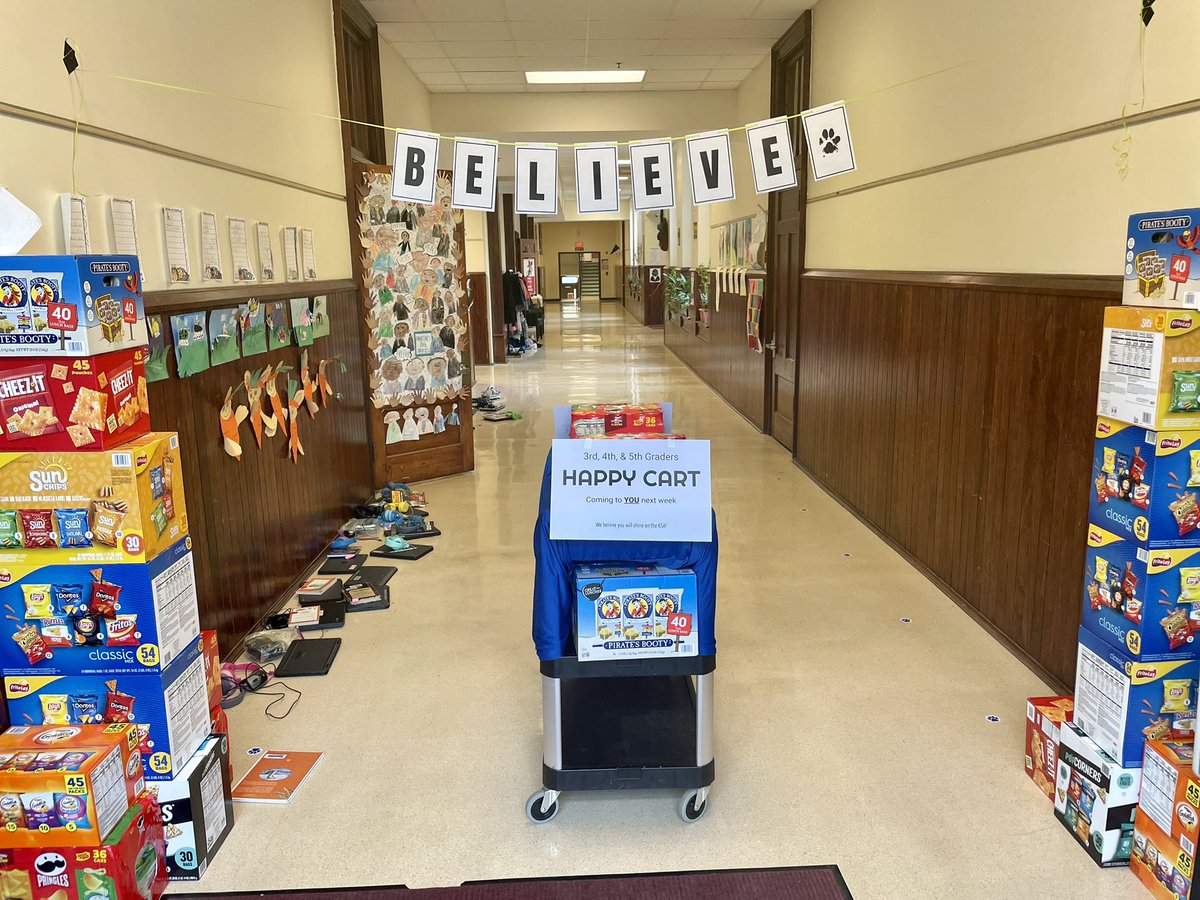 BloomBulldogs's tweet photo. Our 3rd, 4th, & 5th graders get the special treat of having their own HAPPY CART next week! We believe in these students. Thanks BloomPTA! #Believe #BloomHere @JCPSAsstSuptES3 @JCPSSuper @BloomBulldogs @BLOOM_AP_ @5thgrade_rocks @JonathanKempf3 @MrsCraven_ @JCPSKY https://t.co/Y9v8hIy5c4