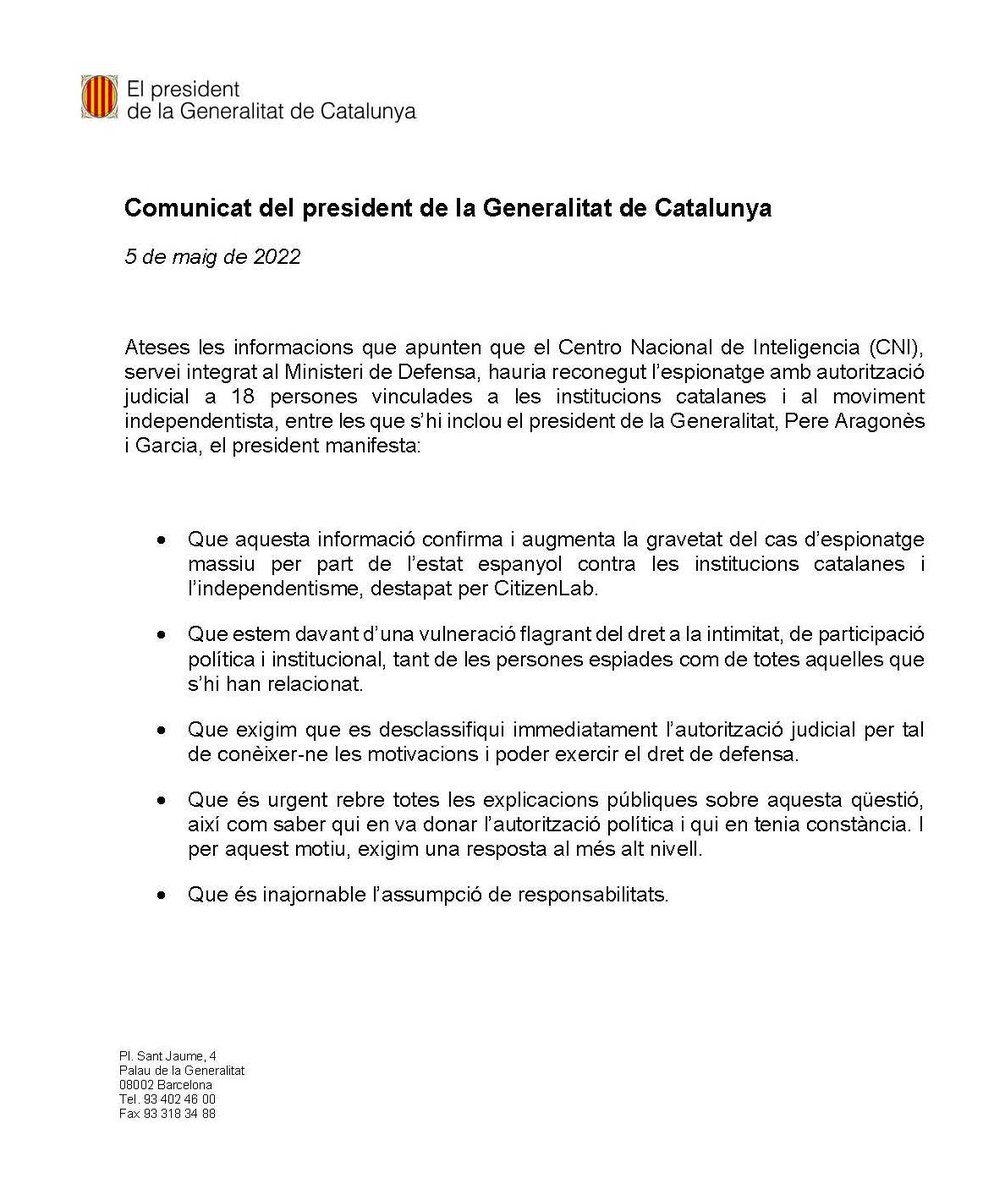 Pere Aragonès i Garcia tweet media