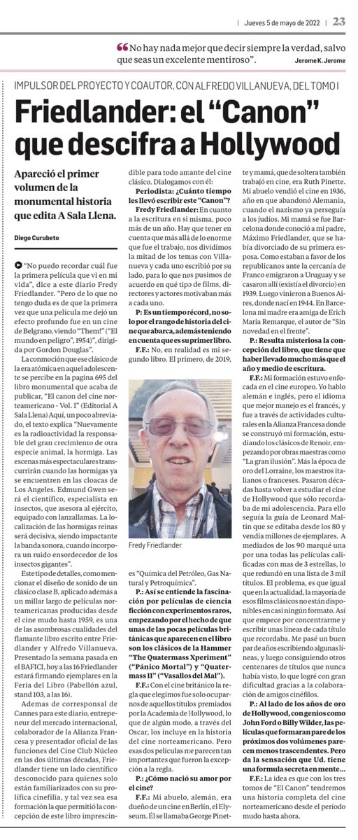 asalallena's tweet photo. Publicado hoy en Ámbito financiero. ¡Gracias Diego Curubeto! https://t.co/jg2VCWB1fO