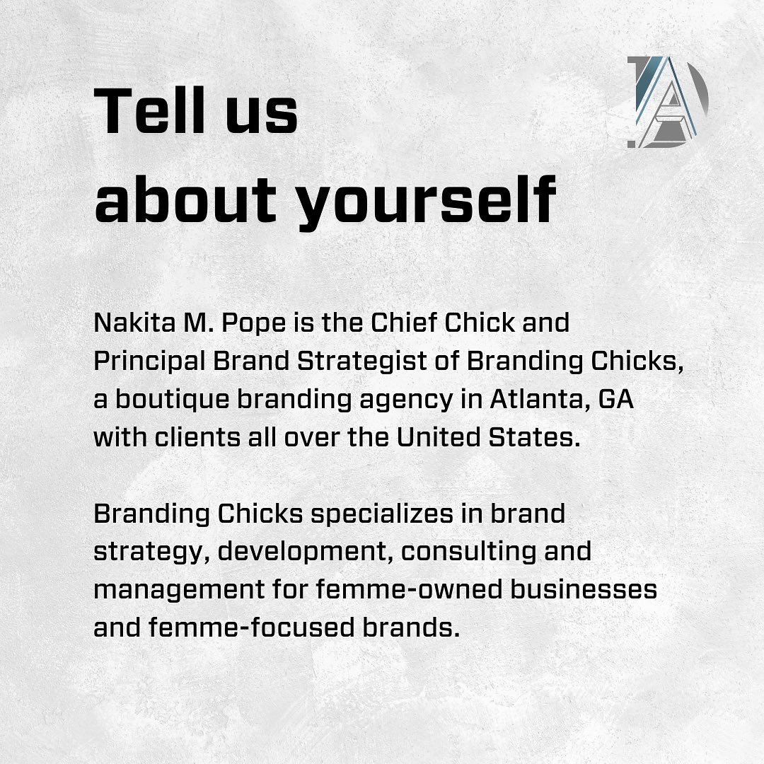 aagd_co's tweet photo. This 1 is FRESH off the press y’all! 🗞 

Another month and another amazing #BlackCreative from AAGD will be getting some shine in our #AAGDMemberSpotlight series. This time it’s @nakitaprocks! ✨ 

Swipe 👉🏾 to meet Nakita Pope,
More on her next week!

#AAGDMembers
#NakitaPope https://t.co/ZiPqn7X9ED