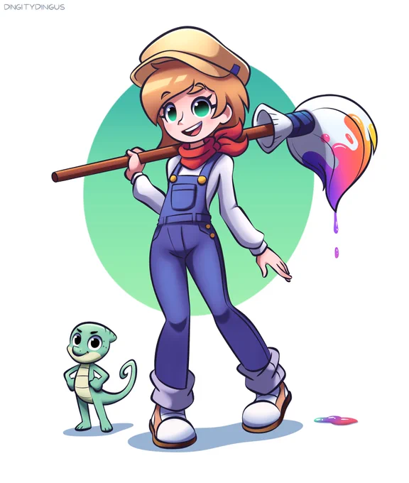 Character Commission for @JacobOvrick ! Thanks again! ✍️

#FanArt #CharacterArt #Procreate 