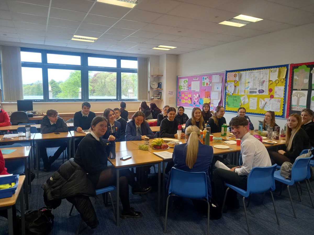_GAMS_'s tweet photo. #HMOD and #AHMOD having breakfast before their @sqanews exam this morning- Good luck everyone! 
#NMOD you're up next!
#dundeelearning https://t.co/8RlEV1itiX