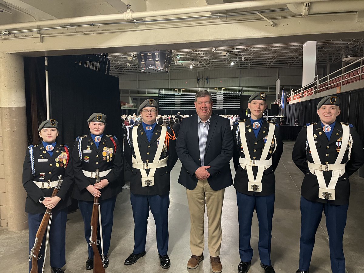 CHS_JROTC's tweet photo. Supporting the Mayor’s Prayer Breakfast this morning.  KC Wolf was an incredible guest speaker. https://t.co/N5tRCZHmi2