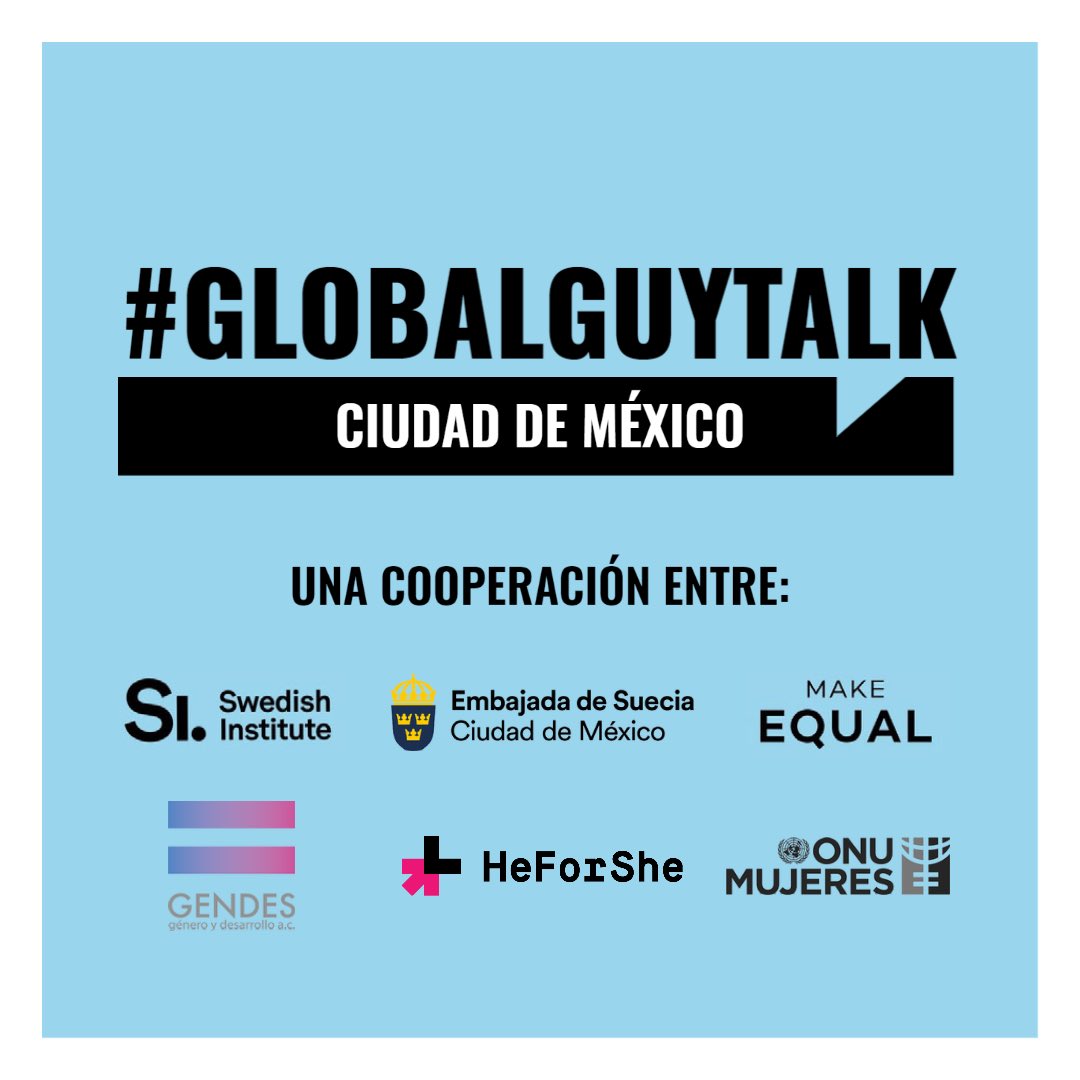 Sweden in Mexico (@swedeninmx) on Twitter photo ¡Mañana! #GlobalGuyTalk llega a 🇲🇽
Junto a <a href="/ONUMujeresMX/">ONU Mujeres México</a> y <a href="/GENDESAC/">GENDES, A.C.</a> iniciamos el primer taller de nuestra serie de conversaciones sobre #MasculinidadesPositivas
<a href="/MakeEqual/">Make Equal</a> <a href="/Idaostensson/">Ida Östensson</a> #HeForShe #PoliticaExteriorFeminista #FeministForeignPolicy ¡Mañana! #GlobalGuyTalk llega a 🇲🇽
Junto a <a href="/ONUMujeresMX/">ONU Mujeres México</a> y <a href="/GENDESAC/">GENDES, A.C.</a> iniciamos el primer taller de nuestra serie de conversaciones sobre #MasculinidadesPositivas
<a href="/MakeEqual/">Make Equal</a> <a href="/Idaostensson/">Ida Östensson</a> #HeForShe #PoliticaExteriorFeminista #FeministForeignPolicy