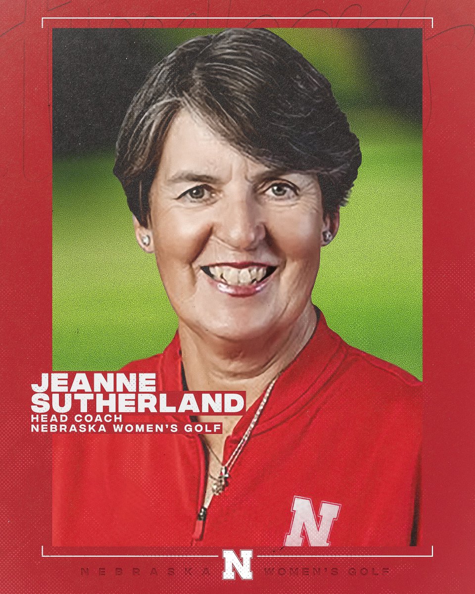 Excited to introduce one of the most accomplished coaches in women's college golf as the fifth Head Coach in @huskerwgolf history - Jeanne Sutherland.

Congratulations Coach Sutherland, #GBR!!!

⛳️: huskers.com/news/2022/5/5/…