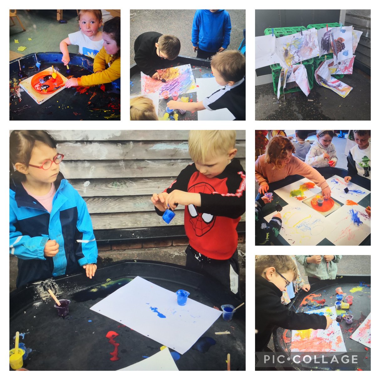 TCSoA_Nursery's tweet photo. Ice painting. Paint frozen in clean recycled β» yoghurt pots with lolly pop sticks placed in them and frozen overnight. A different way to be creative ππΌπ #qualityexperiences #Variety https://t.co/VPHQ1CCNvF