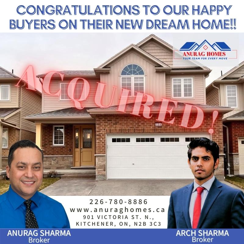 Arch_AHTeam's tweet image. JUST ACQUIRED!! So excited to be able to assist our happy clients on the purchase of this gorgeous dream home!!

Looking to buy or sell? Contact me for all of your real estate needs! (226)-887-8428

#justacquired #buyingahouse #kitchenerhomesforsale #remaxagent #anuraghomes