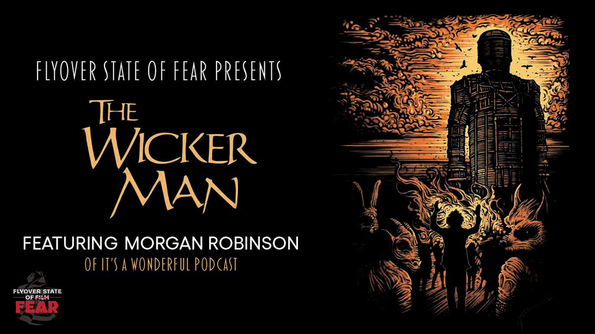 FlyovaStateFear's tweet photo. 🚨 NEW EPISODE 🚨
@Th3PurpleDon joins me for this week's episode of Flyover State Fear to discuss 1973s The Wicker Man. We get into his love of classic film &amp; thoughts on modern horror. Hope you enjoy! Please like &amp; share! 
#horror #podcast #PodernFamily 

https://t.co/E5tRS88fpo https://t.co/geAnV8L6BF