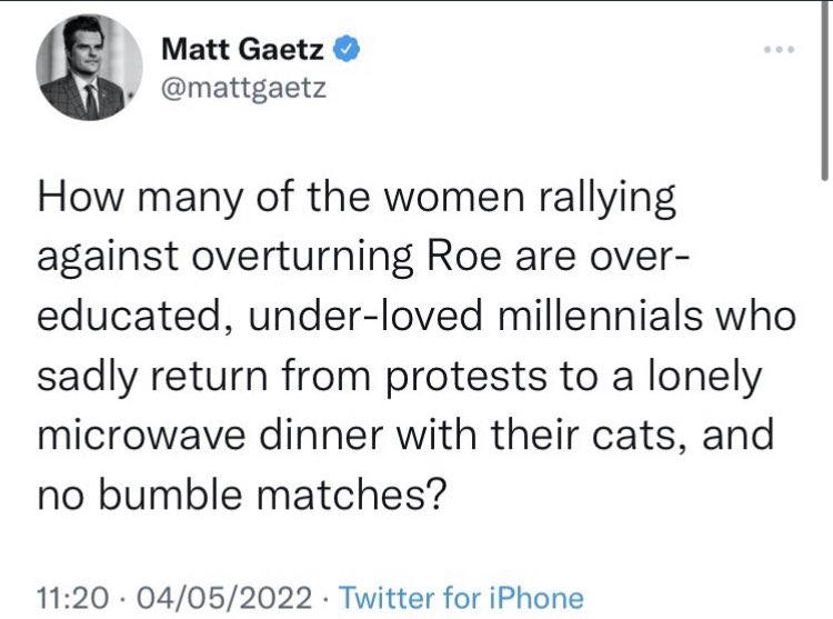 cbrandsma's tweet photo. A protest followed by a quiet dinner with fluffy cuddles sounds pretty good to me Matt. Sorry if that upsets you @mattgaetz https://t.co/V23Eu9OZ0h