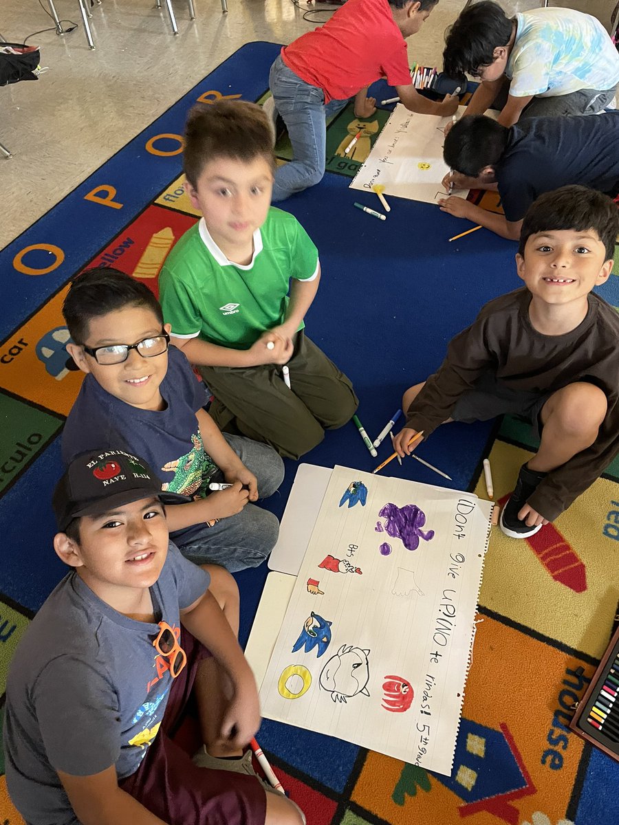 MrsMagallanes_'s tweet photo. we are so proud of our 5th grade @OdomEagles who are taking their STAAR tests next week! we were excited to make posters to help encourage them! https://t.co/q0RC5y6VbN