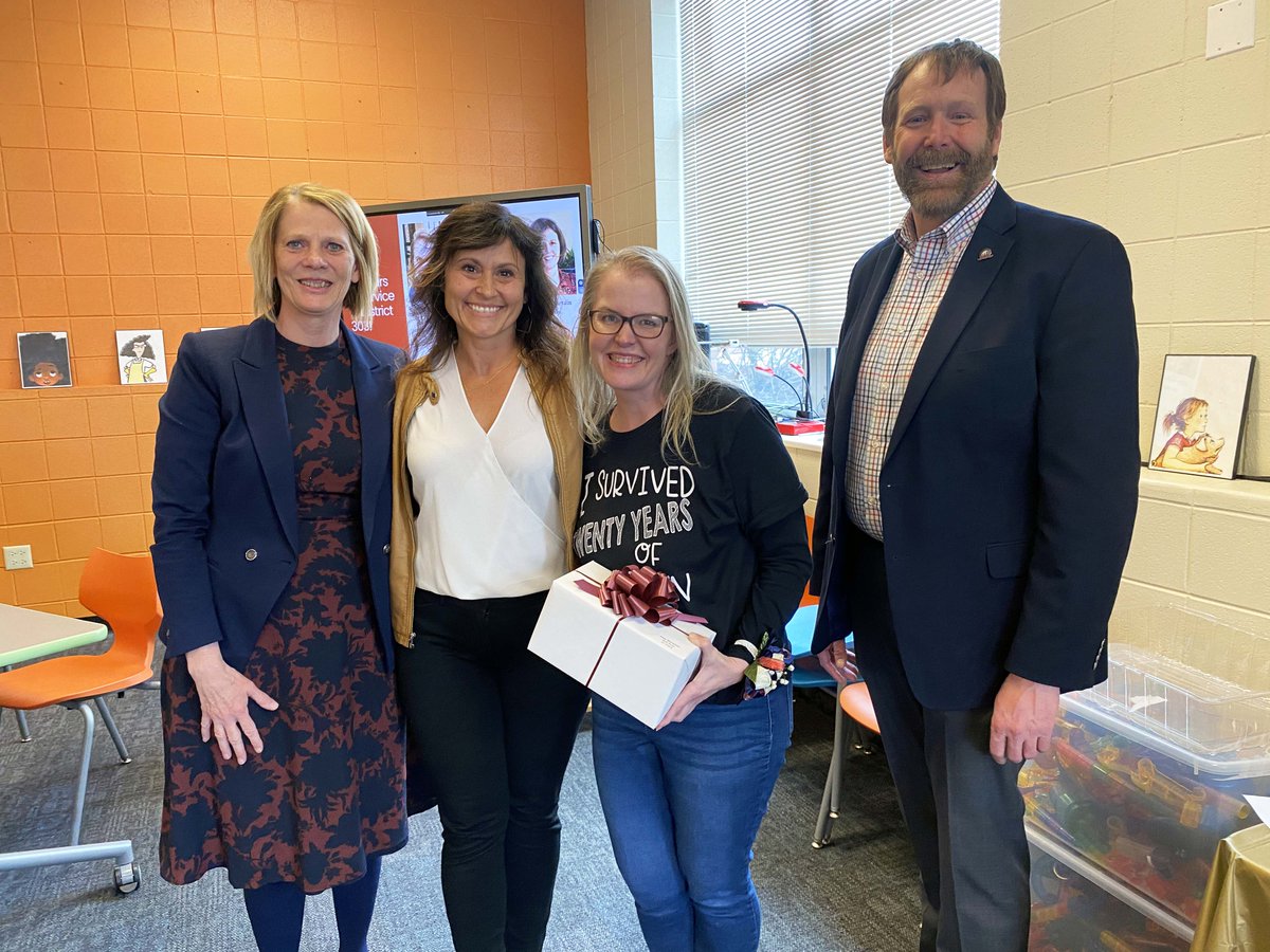 WildRoseD303's tweet photo. 📸The photos are in! Last week, we recognized three incredible staff members who are celebrating years of service milestones in D303.🎉 Congratulations Abby McFadden, Anna Raasch, and Christine Sartain for your 20 years of service in District 303! #D303Pride #QualityStaff #FBF https://t.co/p8kdKWIbcF