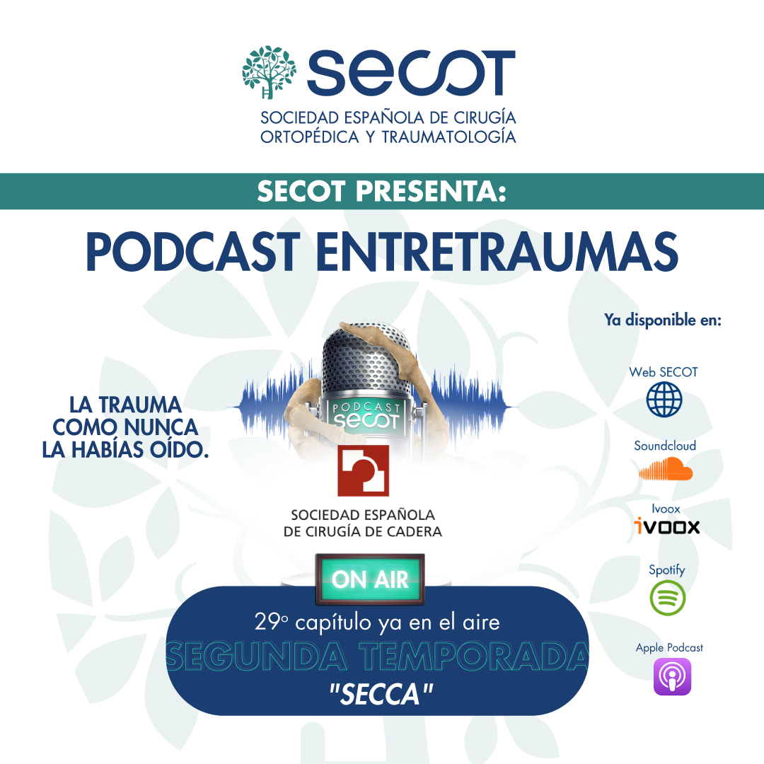 secotsecot's tweet photo. Nuevo capítulo de "Entretraumas" ya disponible🎙️.

Seguimos con la serie de episodios dedicados a las sociedades monográficas. Hemos invitado a los Dres. @fmarqueslopez  y Diego Collado para que nos expliquen más sobre la @seccadera .

👉https://t.co/KFQLwd64nb https://t.co/Db55pGfe3j