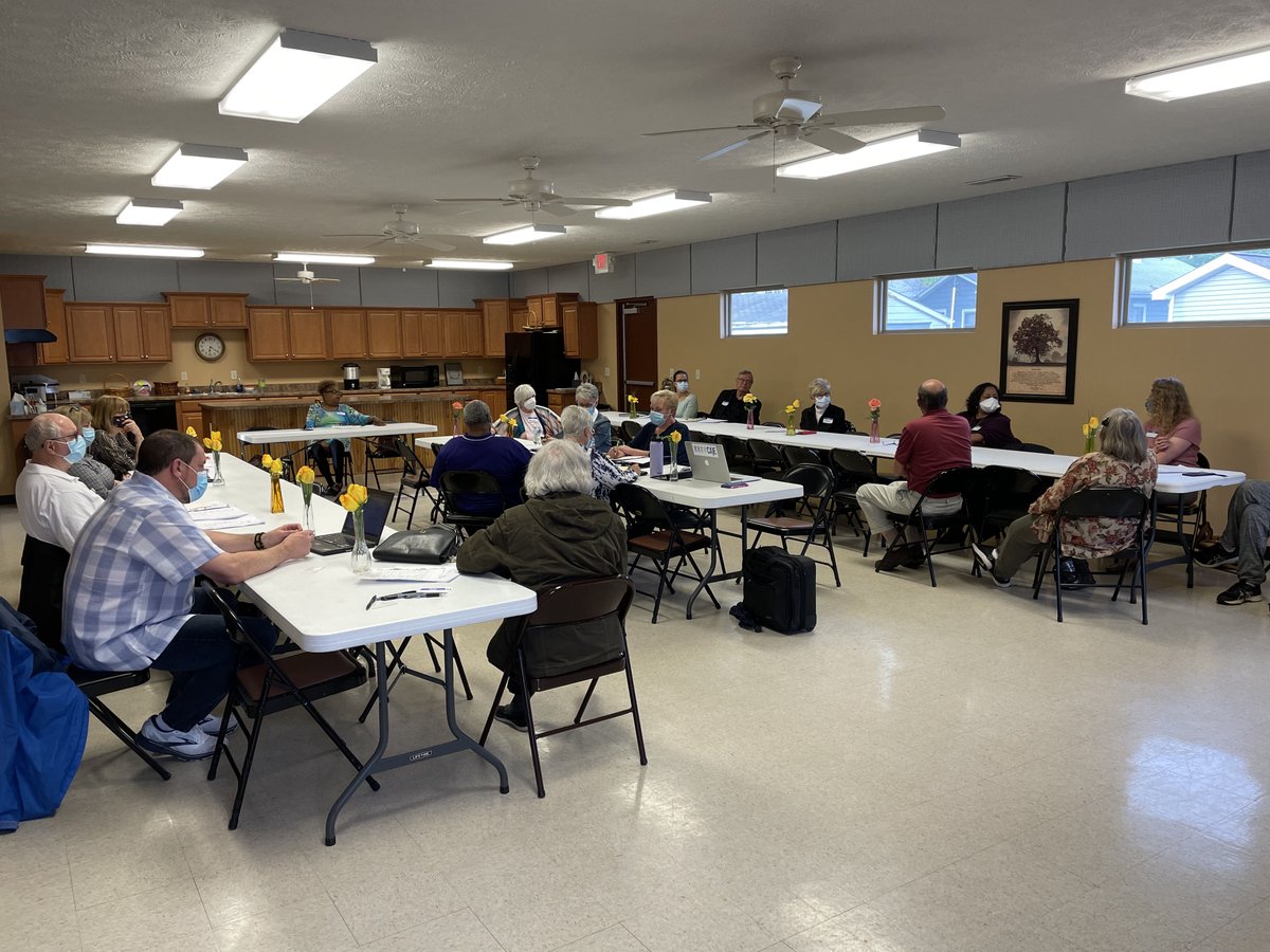 EvansvilleCAJE's tweet image. Happening Now:
CAJE’s Full Board members meet to prepare for our May 9 Action.
#OrganizeForChange