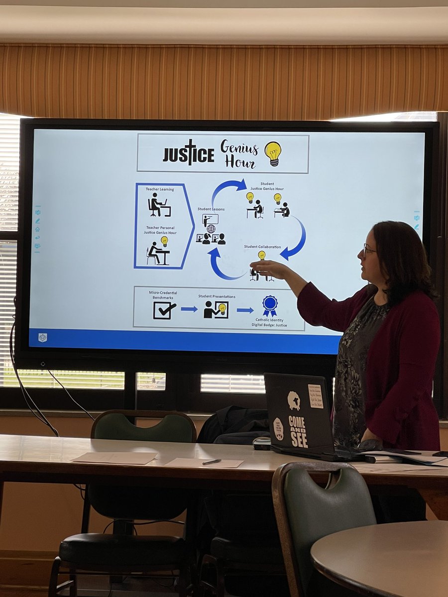 CinnamonMolly's tweet photo. @DePaulU and @DonnaKiel ‘s team were one of many who presented at @ChiCathSchools Leadership Day on Wednesday. Great meeting Nicole Carlisle! #microcredential #SEL #RacialJustice #Rise #wholebrainliving https://t.co/B1izxUBnbq