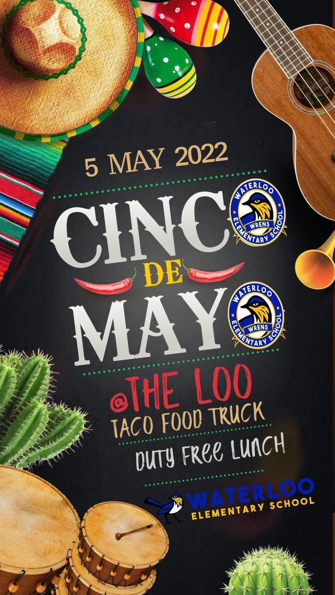 Bold_Leader864's tweet photo. Cinco de Mayo @WaterlooSchool was “en llamas” 🔥 🔥 🔥 Thanks to Ink’d Chef for the “muy bueno” tacos for our teachers duty free lunch #TeacherAppreciationWeek #TheWaterlooWay #LooLove365 https://t.co/Sl2jrvYSfc