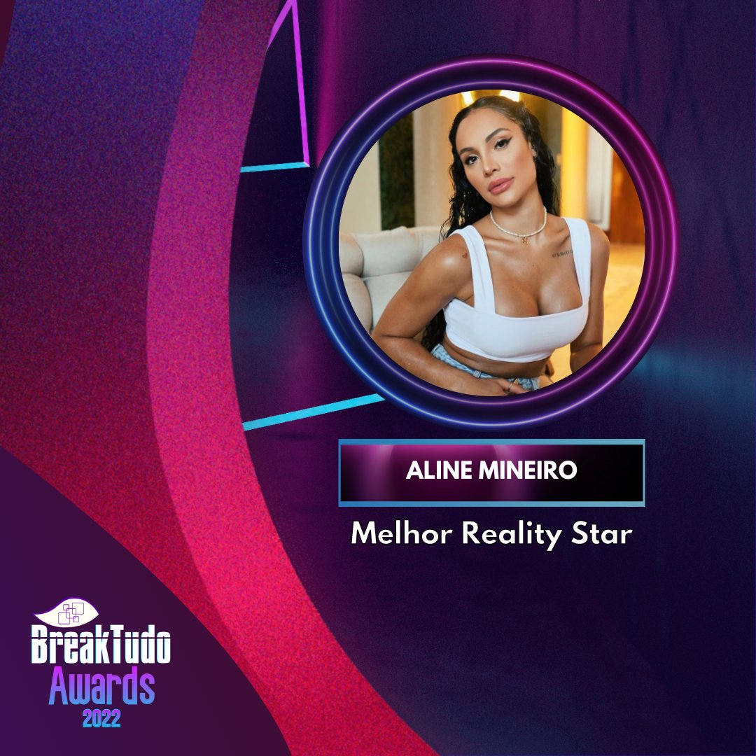 breaktudoawards's tweet photo. Aline Mineiro está pré-indicada a Melhor Reality Star🌟 no BreakTudo Awards 2022🏆. As votações irão começar no dia 8 de maio no site oficial https://t.co/k1STmIGjqu |  #BreakTudoAwards #AlineMineiro @alinemineiro https://t.co/l6AXyGuEMv