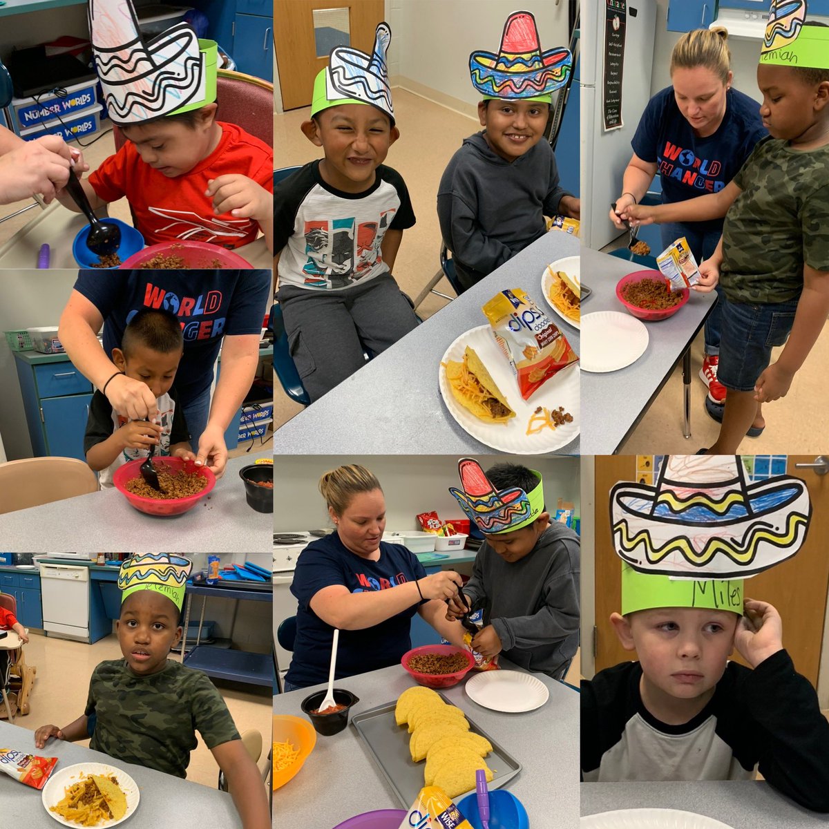 AUniqueTeach's tweet photo. Today we followed a visual recipe to make a variety of Yummy Tacos! This was by far our favorite recipe this school year !
🌮 🎉 #CincodeMayo #uniquelycapable @BESFirefly https://t.co/PLRjfhQCax