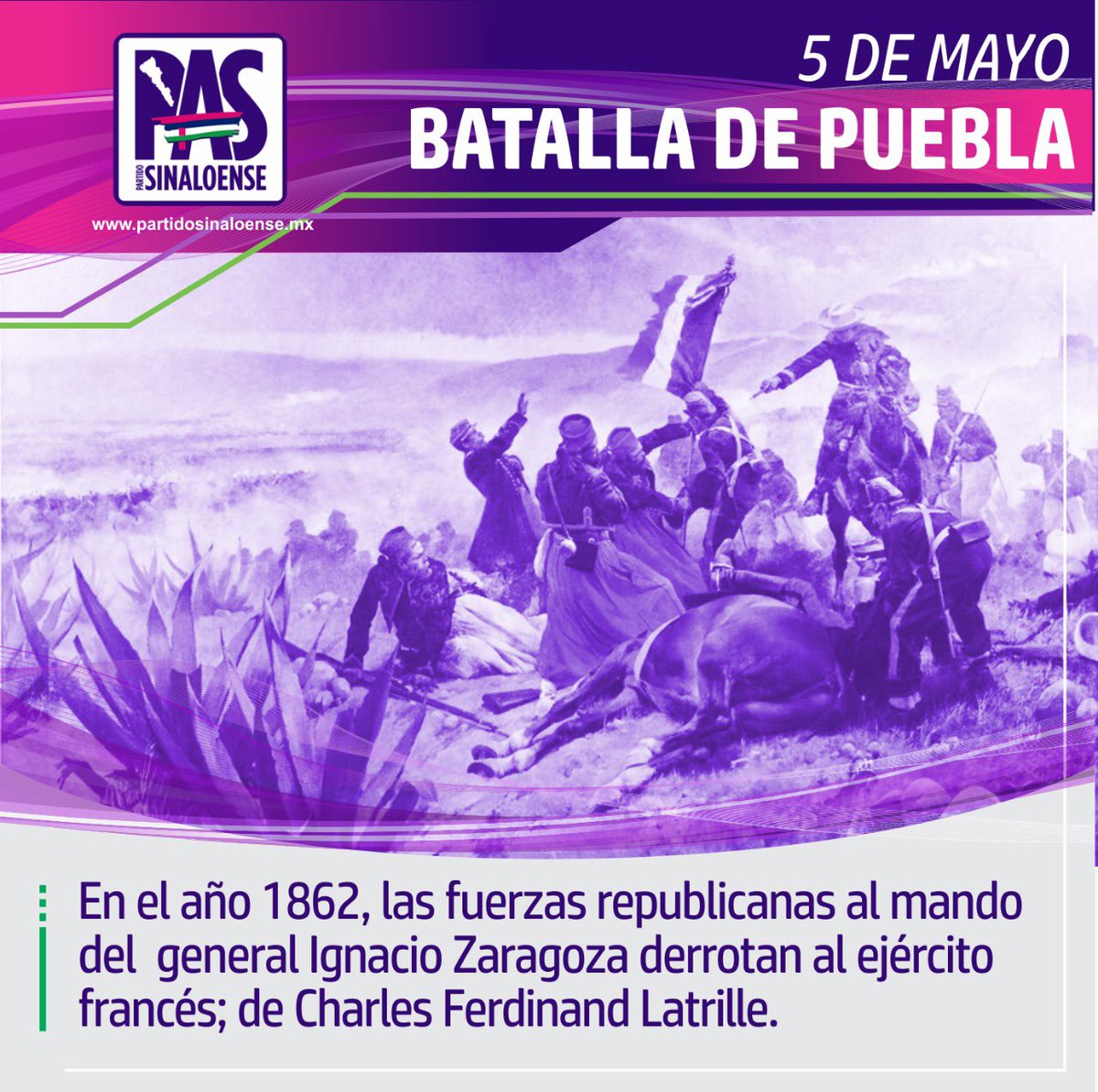 VIctorACorrales's tweet photo. Hoy recordamos esta gesta heróica, donde mexicanos derrotan al mejor ejército del mundo en las inmediaciones de Puebla. https://t.co/4kClXIwmF9