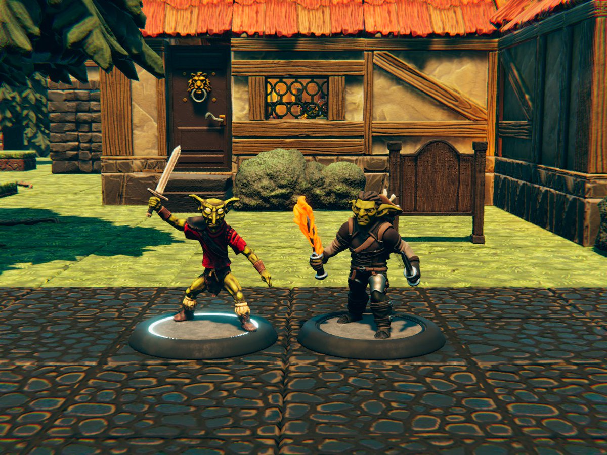 InvertedAxes's tweet photo. Happy Thursday Everyone! We have something really awesome for our D&amp;D game today, which is the update to our minis in TaleSpire! Take a look at the updated versions of Grub (Dwarb), Charlie, Sailus, Zelmyth and Elhorn! 
Join us live at 7pm EST at https://t.co/rVq3B6aFfN https://t.co/oXWebab29D