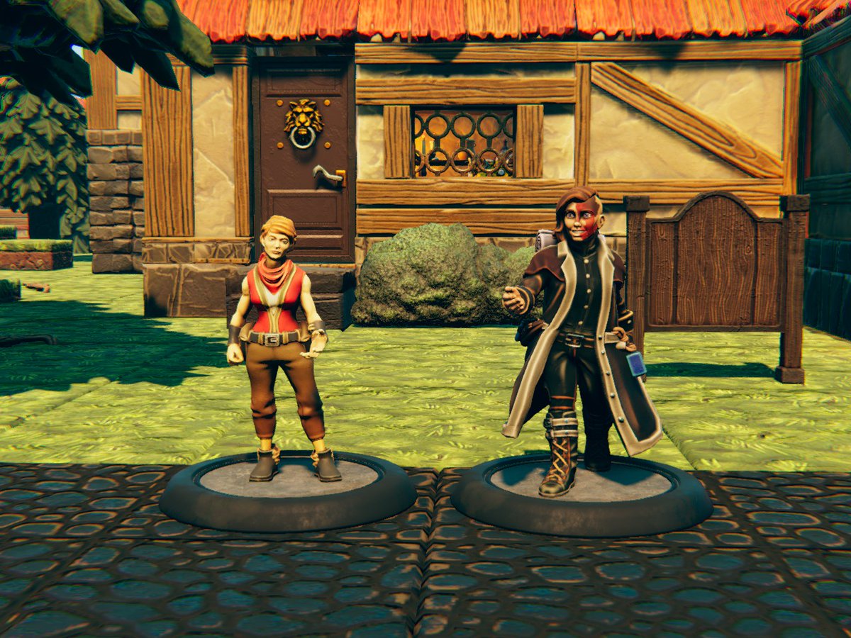 InvertedAxes's tweet photo. Happy Thursday Everyone! We have something really awesome for our D&amp;D game today, which is the update to our minis in TaleSpire! Take a look at the updated versions of Grub (Dwarb), Charlie, Sailus, Zelmyth and Elhorn! 
Join us live at 7pm EST at https://t.co/rVq3B6aFfN https://t.co/oXWebab29D