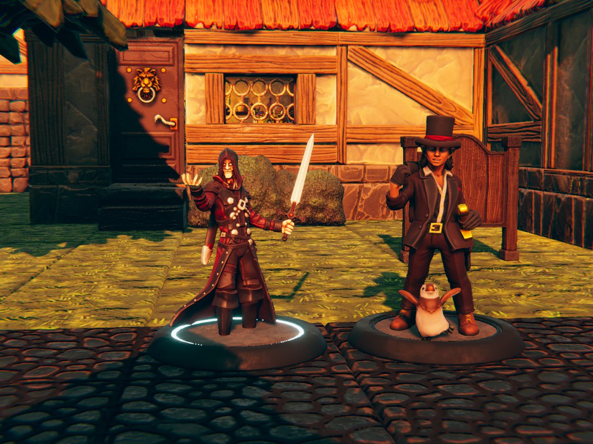 InvertedAxes's tweet photo. Happy Thursday Everyone! We have something really awesome for our D&amp;D game today, which is the update to our minis in TaleSpire! Take a look at the updated versions of Grub (Dwarb), Charlie, Sailus, Zelmyth and Elhorn! 
Join us live at 7pm EST at https://t.co/rVq3B6aFfN https://t.co/oXWebab29D