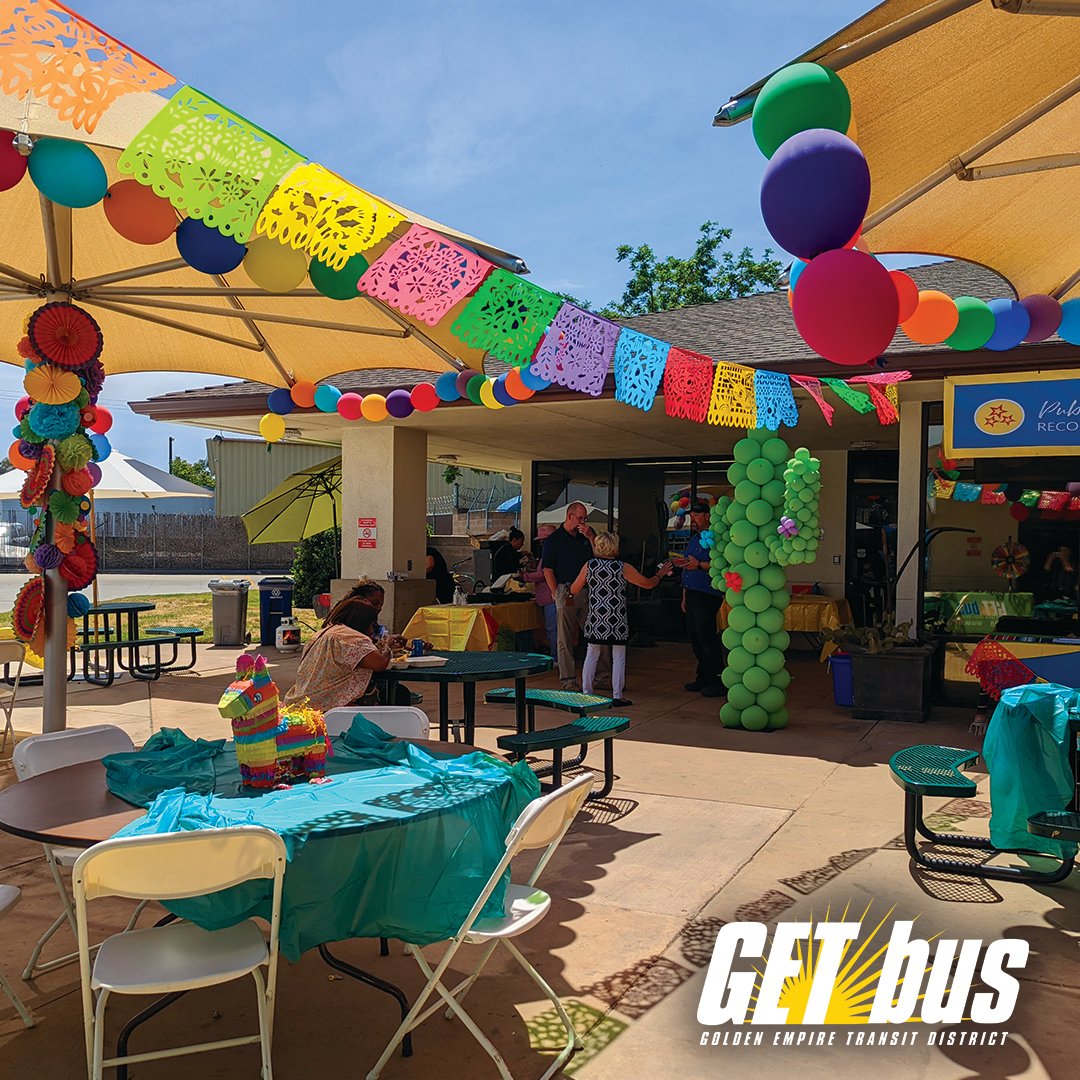 GET_Bus's tweet photo. Happy cinco de mayo! Today we celebrated our Service Awards, congratulating our employees who have had many years of amazing service. We also had tacos for lunch great music to eat them by.
#employeeappreciation #getbus #goldenempiretransit https://t.co/K5YXA7t2oj