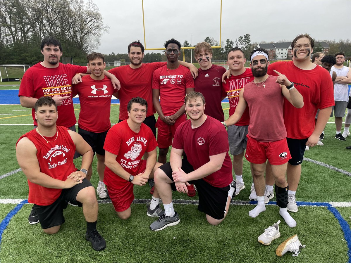 WNEFB's tweet photo. The winners of the 2022 @WNEFB Spring semester long competition- Team Redzone Targets 🏆 🏆

#TOUGHNE22 https://t.co/sDeZhs9eqY