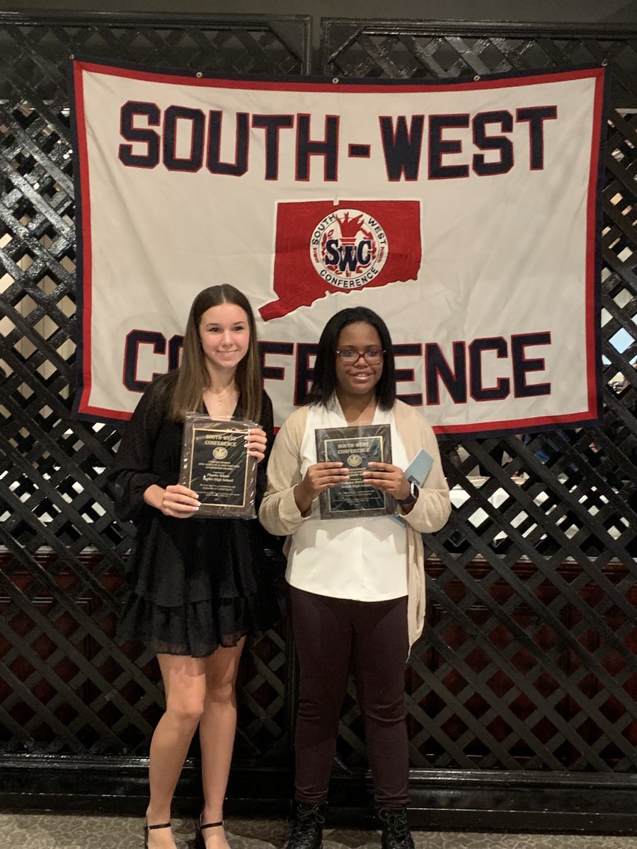 BethelSports's tweet photo. Congratulations to Phoebe Khare and Larissa Robinson for being recognized as the One Partner and One Athlete award recipients at tonight’s SWC banquet!  BHS is very proud of you both! https://t.co/x4FbIJ2LGQ