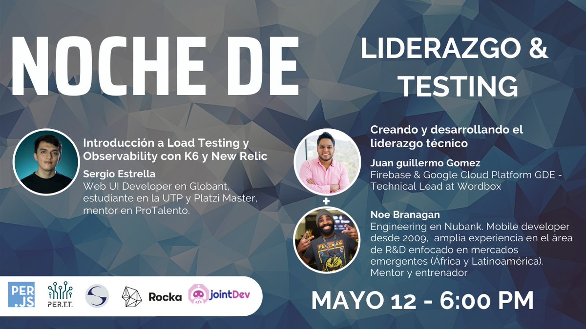 Junto con <a href="/noeBranagan/">Noe Branagan</a> estaremos hablando de liderazgo técnico

Los espero