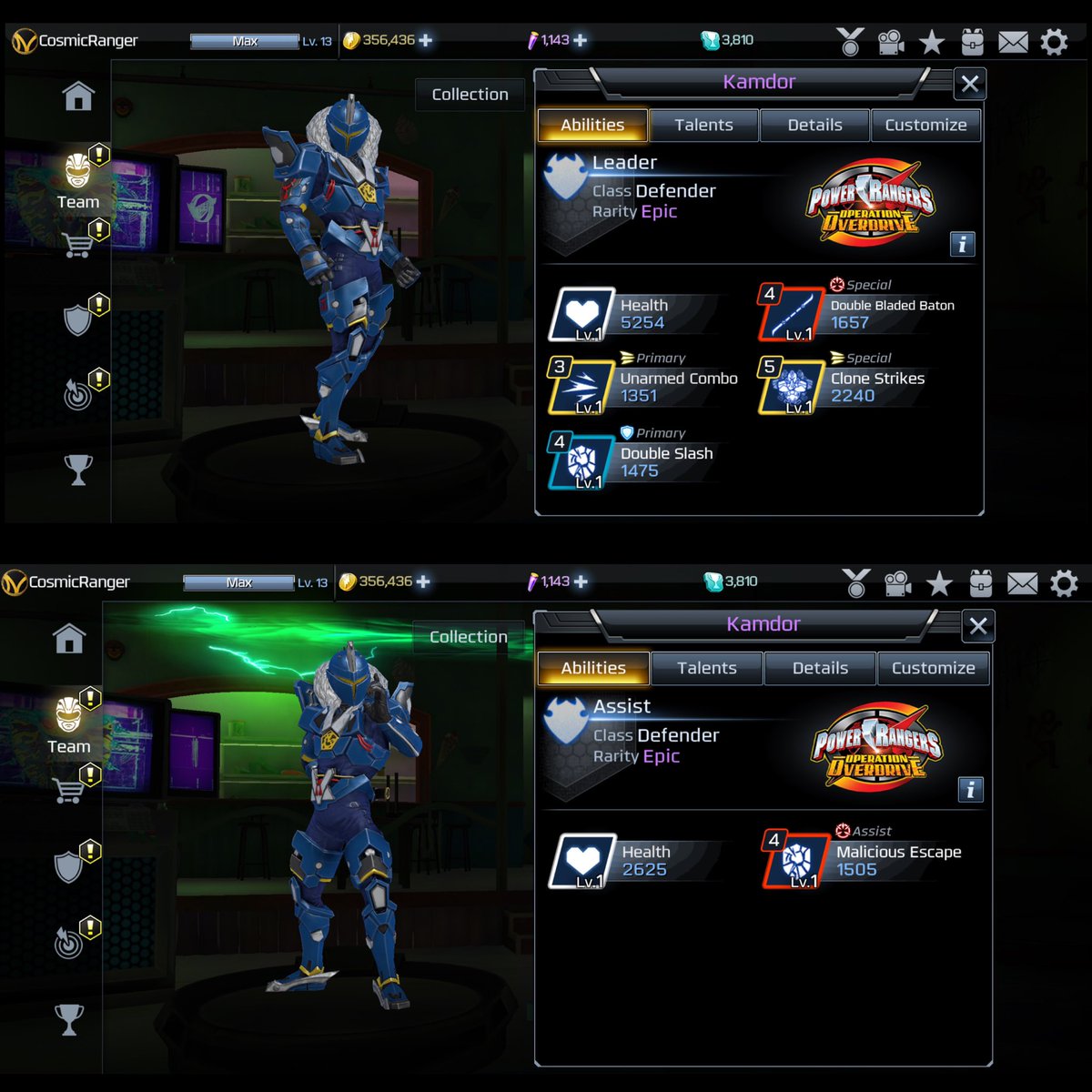 CosmicRanger006's tweet photo. Last chance to get your Bulk Ranger Skin before Kamdor arrives as an epic defender and brings Tyzonn’s monster form skin as the next Power Pass! Izzy is no longer a premium character and is available in boxes starting at League 9 #PRLegacyWars @PRLegacyWars #PowerRangers https://t.co/JrtKKDHYg6