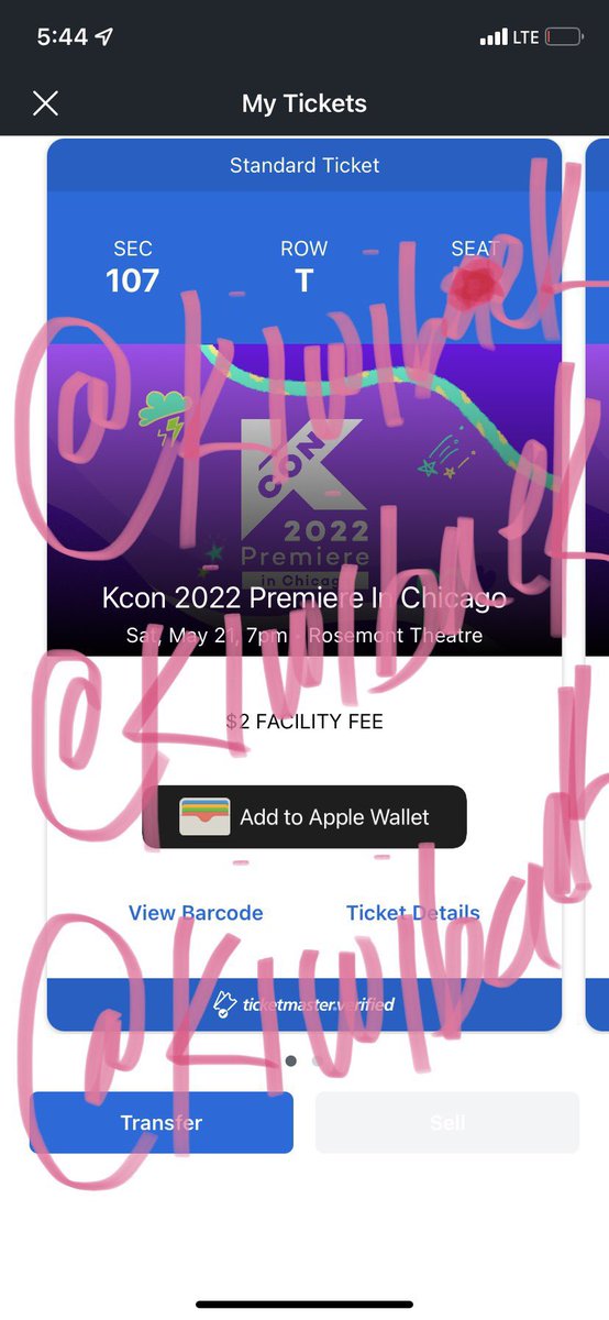 kiwibaek's tweet photo. WTS KCON DAY 2 CHICAGO 2 TICKETS!

SEC 107 ROW T

want: $275 for both (this is already discounted but i’m willing to negotiate)

pls someone take these off my hands! dm if interested! i might also be willing to sell hm individually as well! https://t.co/uLVxQPTu4s