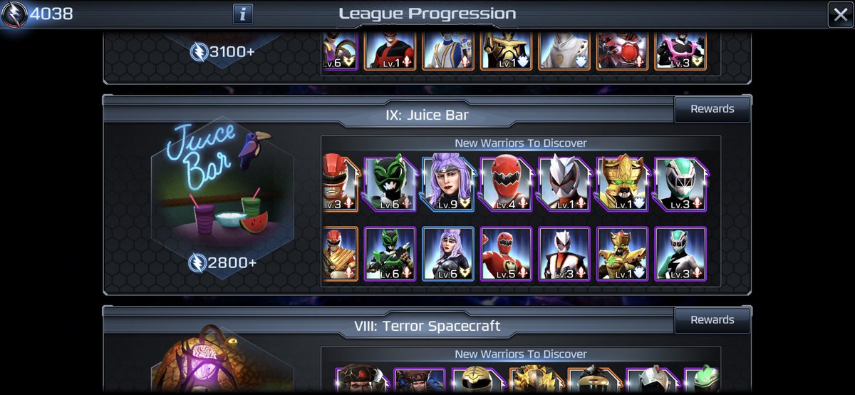 CosmicRanger006's tweet photo. Last chance to get your Bulk Ranger Skin before Kamdor arrives as an epic defender and brings Tyzonn’s monster form skin as the next Power Pass! Izzy is no longer a premium character and is available in boxes starting at League 9 #PRLegacyWars @PRLegacyWars #PowerRangers https://t.co/JrtKKDHYg6