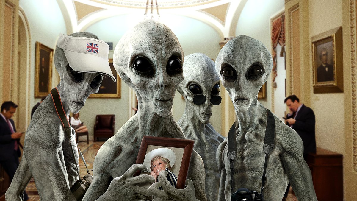 TheOnion's tweet photo. Aliens Making First Contact Excitedly Ask To Meet Princess Di https://t.co/z1BJzlpiZI https://t.co/xLHbYTruKC