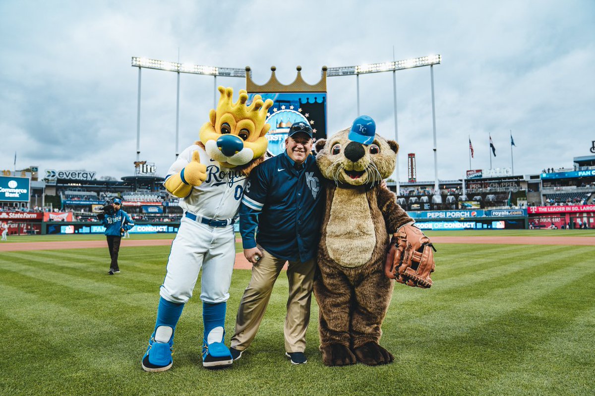 As part of the <a href="/KansasCityZoo/">Kansas City Zoo & Aquarium</a>'s 2021 <a href="/GKCAA/">GKCAA</a> Attraction of the Year honors, Zoo CEO Sean Putney threw the 1st pitch at Tourism Night at The K Tues. night with the help of Sluggerrr &amp; Ollie the Sea Otter. He must have brought the <a href="/Royals/">Kansas City Royals</a> luck as they defeated the <a href="/Cardinals/">St. Louis Cardinals</a> 7-1!