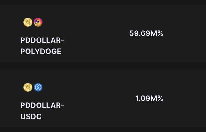 kogecoin's tweet photo. 🎉 We just added vaults for the new $pddollar-$polydoge and $pddollar-$usdc farms from @Polydoge!

👀 Enjoy the super high early yields!

#Polygon #KogeFarm #PolyDoge #AutoCompoundingVaults #Defi https://t.co/Av8xkISWeU
