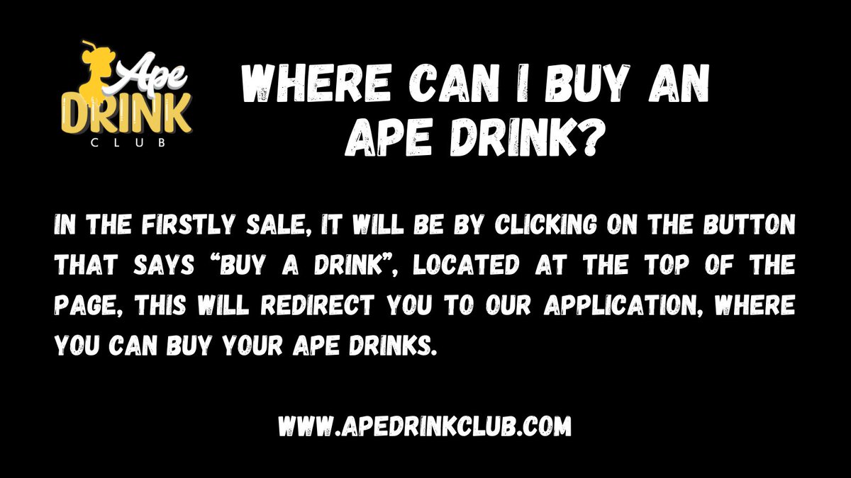 apedrinkclub's tweet photo. 10,000 crazy handmade drinks, living on the Ethereum blockchain!!
🍹THE PARTY HAS ALREADY STARTED
 JOIN OUR DISCORD AND HAVE A DRINK!!
https://t.co/6oQxYqnfM8

#nft #nftart #nftartist #nfts #nftcollector #nftcommunity  #apedrinkclub #nftgiveaways #CryptoNews #Ethereum 
@MetaMask https://t.co/diqXk213kZ