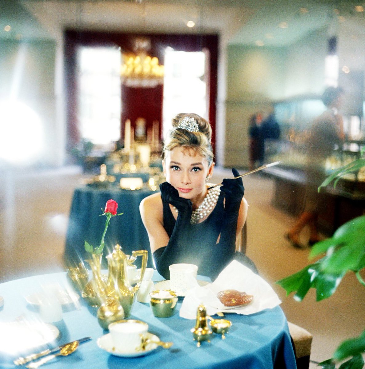 audrey hepburn photographed by howell conant inside the tiffany &amp; co. store on fifth avenue in new york, 1960