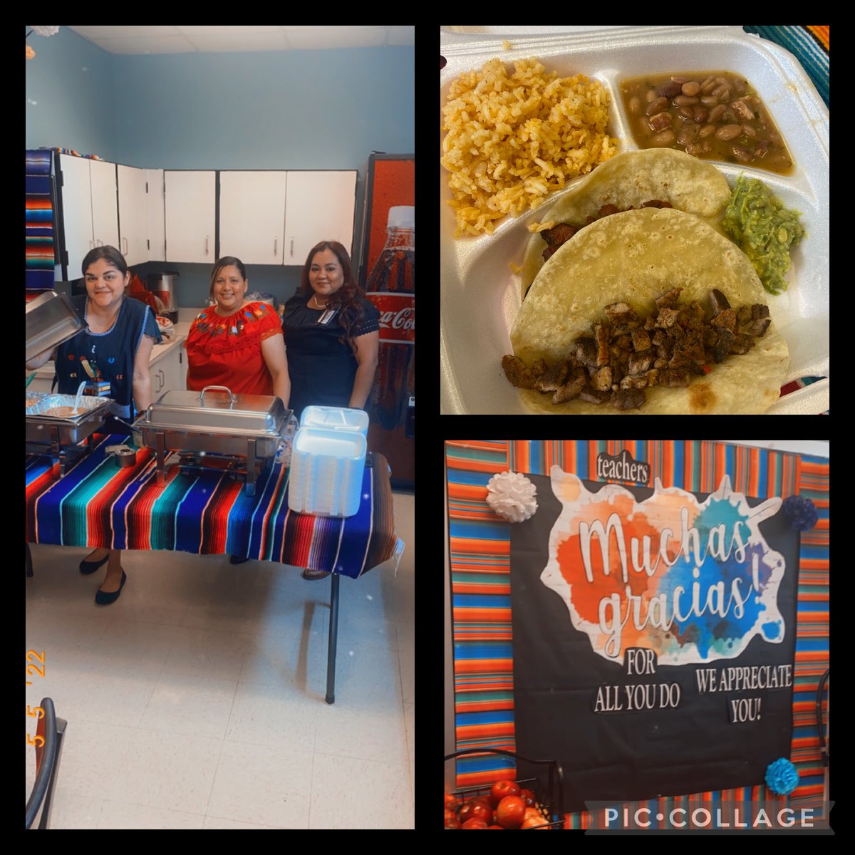 janetrodarte21's tweet photo. Thank you for our scrumptious lunch! 😊 All hands on deck! Happy 5 de mayo! #blessed #HappyTeacherAppreciationWeek @GarciaAnnieM @BrowningElem @yvonne_cortina https://t.co/ZOpPaEtDtv