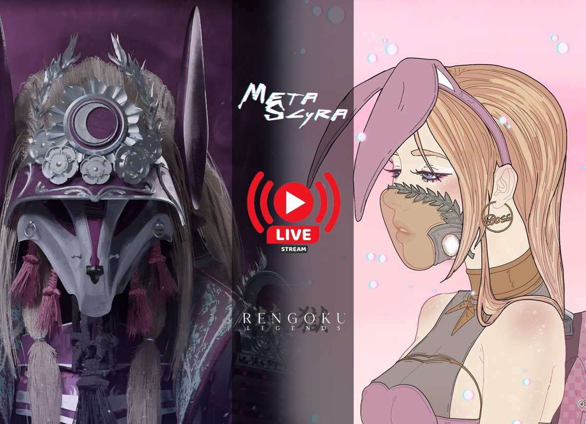 MetaScyra's tweet photo. MetaScyra X @RengokuLegends 

We will be going live with the amazingly passionate Rengoku team, where @rosett_eth will draw a MetaScyran inspired by Rengoku. 

Friday 7PM UTC. You know the drill!!

#womeninnfts #nftcollab #rengoku https://t.co/IRYKcSrdmP
