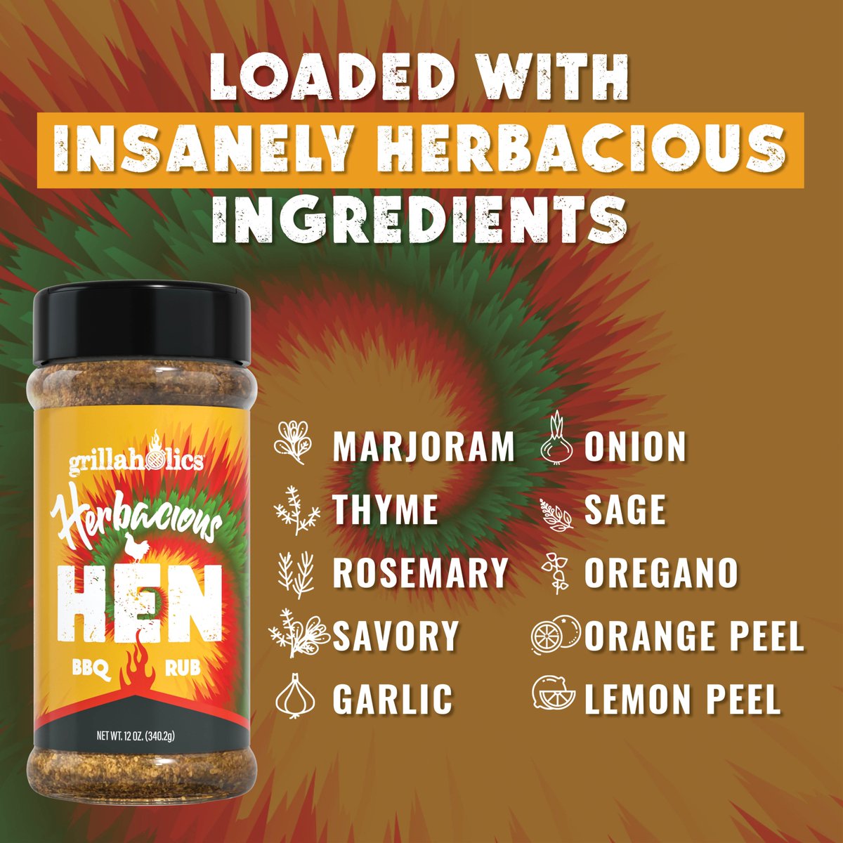 Grillaholics's tweet photo. Super excited to announce our new rub...Grillaholics Herbacious Hen Chicken Rub! Check it out here > https://t.co/8QqeAlqRoq https://t.co/9XsPZkikTH