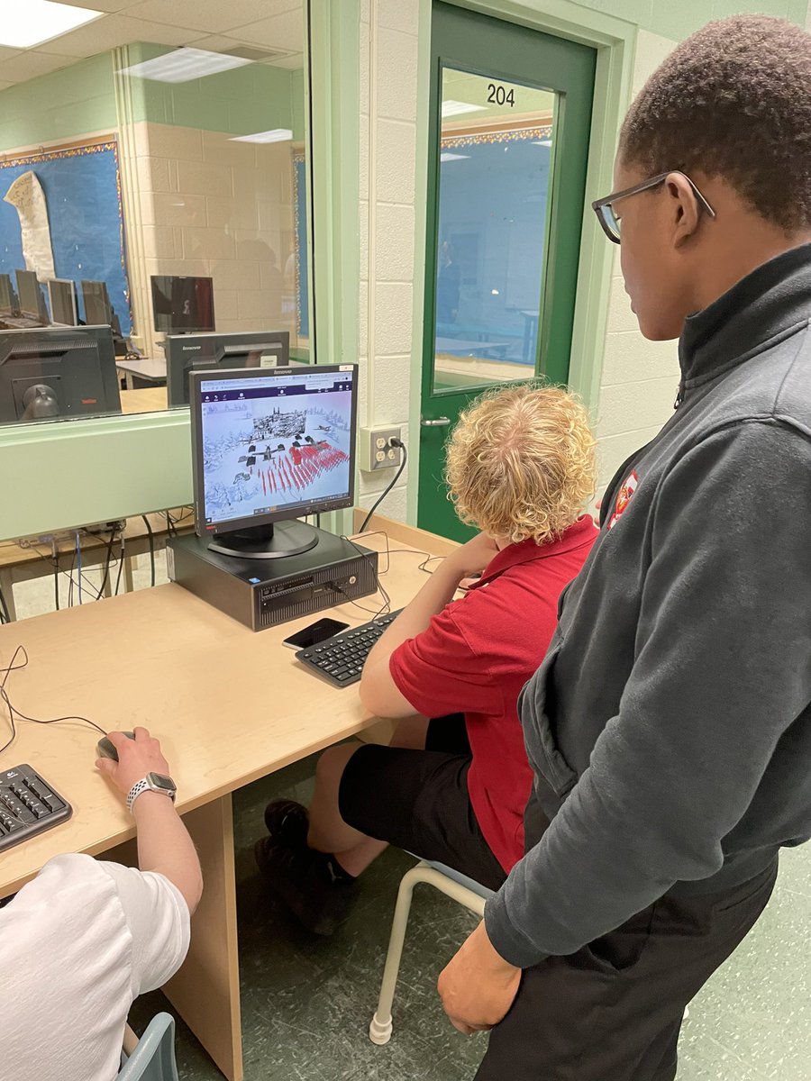 MsGodkin's tweet photo. #ILP students @ResCSS are collaborating and learning from one another in @CoSpaces_Edu they had the opportunity to present the historical thinking concepts of WWII in virtual reality #think #design #create #coding #wcdsbinnovates @RossiClass https://t.co/4edeIJ7TZm