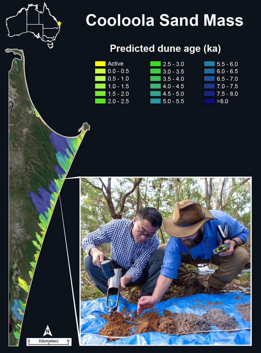 NickRPatton's tweet photo. Happy to have this paper in ESPL's special issue on coastal dunes!
https://t.co/kVJ8Ayk8q4
#coastal #geology #sand #sealevel #GubbiGubbi #Butchulla #Queensland #BSGLOL @USUAggies @YESSCommunity @AusQuaternary @AusRegolith @UCNZ @UQ_sees @DocBGS @jamesshul1 @talitha_santini https://t.co/TPNmDSfPEO