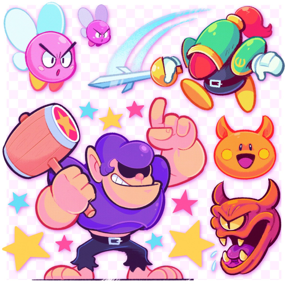 LowBudgetGhost's tweet photo. More Dreamland Frenemies 💥🗡👶👹🔨🦧🥜⭐️ https://t.co/k1tNUjYnzn