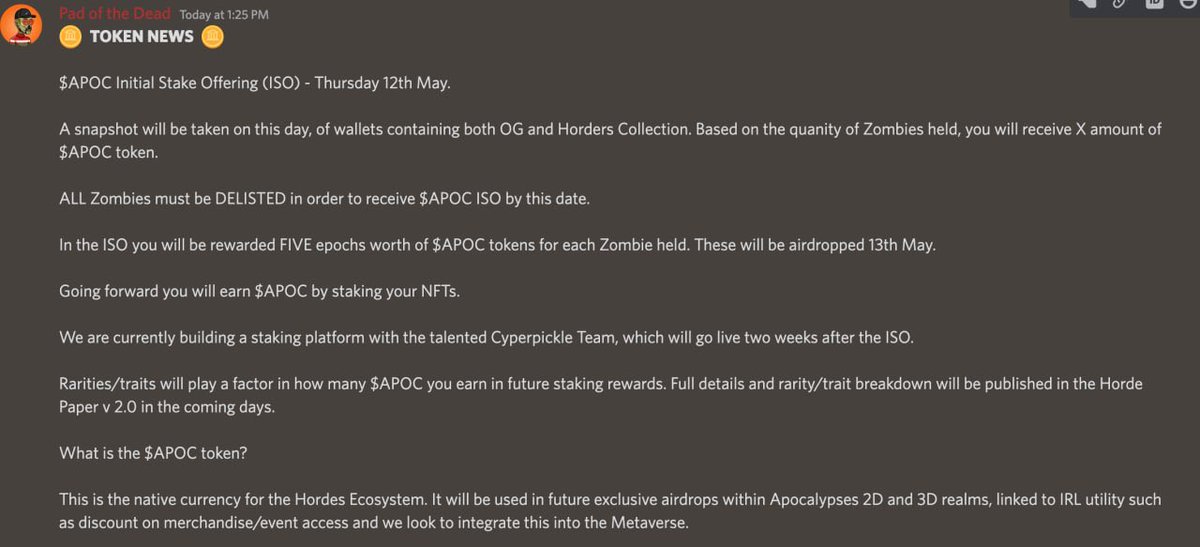 CryptEkim's tweet photo. I went through another round of snipes on rare Zombies after today’s APOC token announcement! Higher rarity zombies = Higher staking reward! @ada_apocalypse is about to redefine standards in the CNFT space! #mkon #hordegang #CNFTCommunity https://t.co/ry6iaIns5f