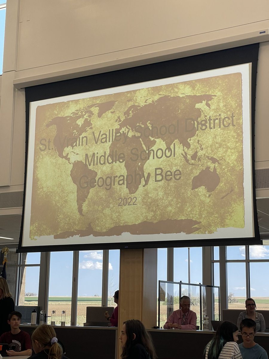 salgado_kate's tweet photo. It’s the SVVSD MS Geography Bee! Sitting with the super fans. @denisevonminden @jnbellis with Ms. Ewig &amp; Ms. Light @FlagstaffAcad @ICSVVSD #dragonpride https://t.co/fKheury0oh