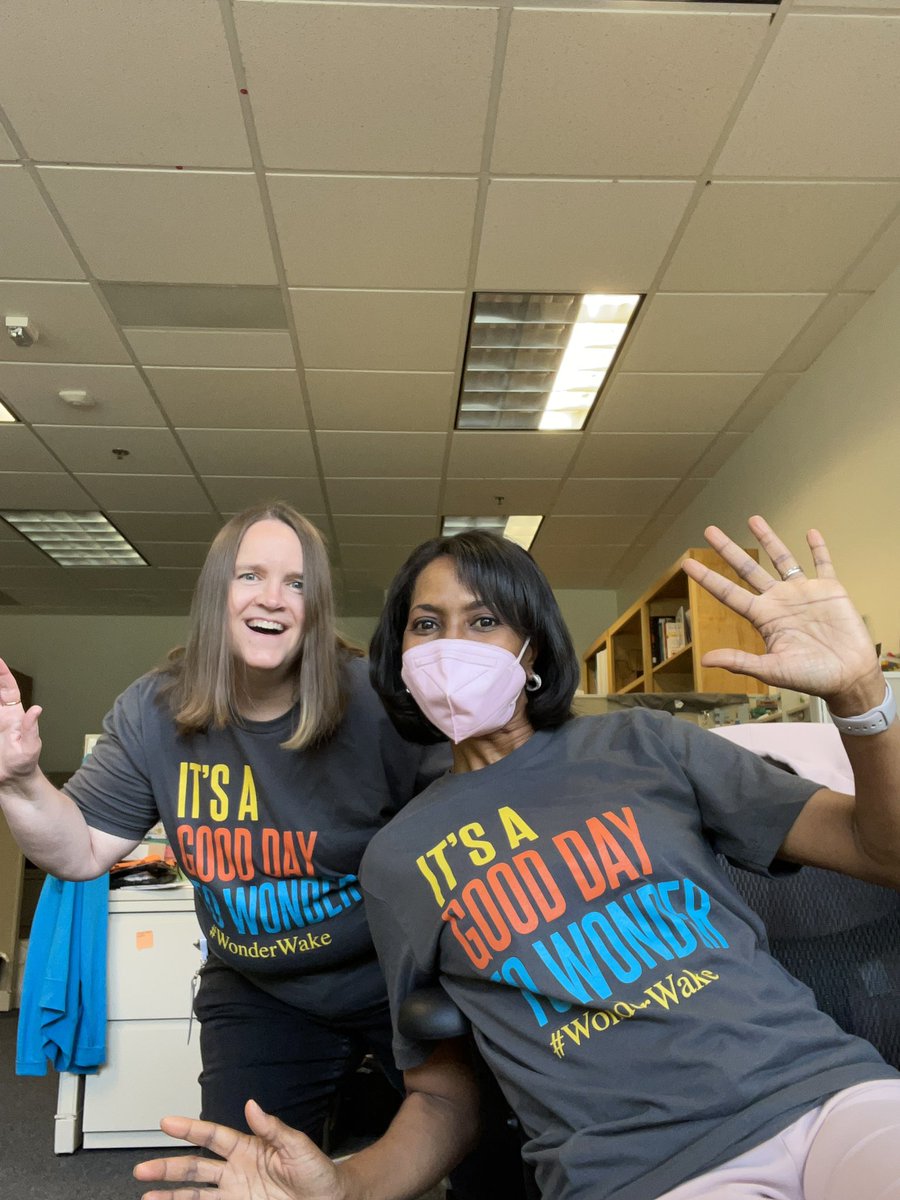 edtechjessup's tweet photo. It was a great day to Wonder! #WonderWake  
Lead Mine science projects displayed lots of wonder about the world. Keep being curious @Lead_Mine students. Collaborating with @roddywood is always an adventure. She always keeps me wondering! Thank you @wcpssdll library media team! https://t.co/EvZzUJCBi8