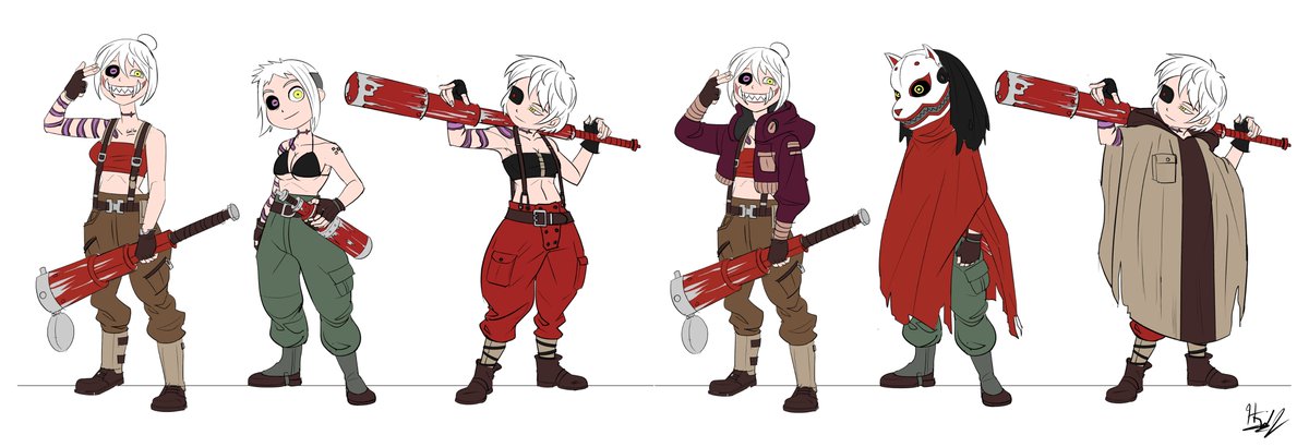 Nellustration's tweet photo. Hi! I'm looking for my next character design gig. I wrapped up at ShadowMachine recently. I'm available for any full time union work/freelance. 

I love all things damned, dark, and disturbing and working with black and red. 

https://t.co/txYuAgCllN 
#animation #characterdesign https://t.co/xUeasdTDOs