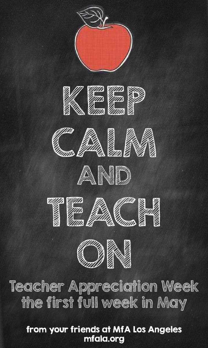 Gratitude to all of the great teachers out there who make such a positive difference in the lives of their students. Happy Teacher Appreciation Week!