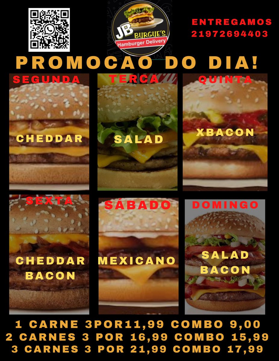 bburger_j's tweet photo. Boa noite já estamos funcionando 21972694403 https://t.co/FcOIbNhNeZ